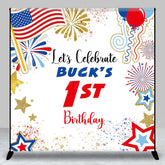 Lofaris Independence Day Custom 1st Birthday Backdrop For Kid